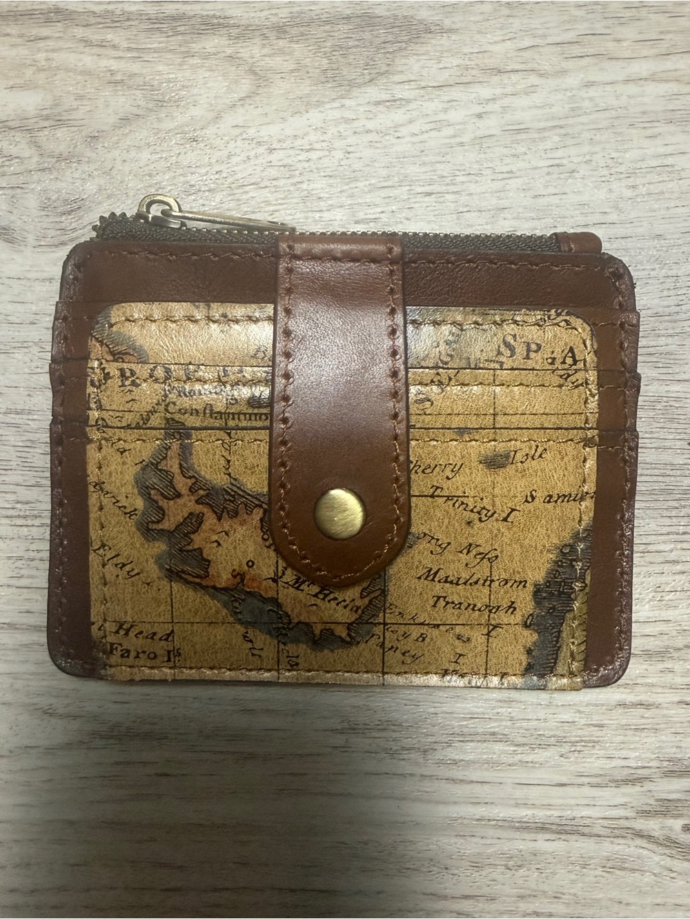 Patricia Nash Women Leather Wallet, EUROPEAN MAP PRINT NWOT